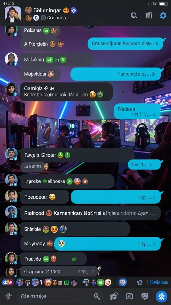 Halaman peringkat dan statistik permainan.
