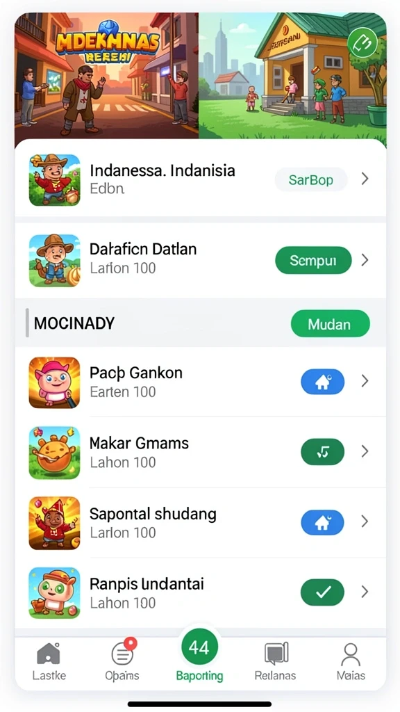 Tangkapan layar memperlihatkan dunia yang indah dan penuh warna.