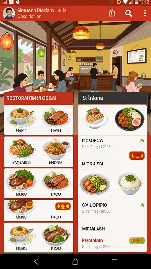 Tampilan antarmuka pengguna yang intuitif.