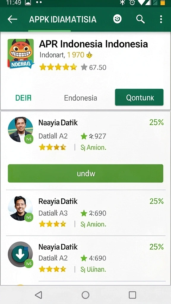 Tampilan awal yang menarik dan intuitif.