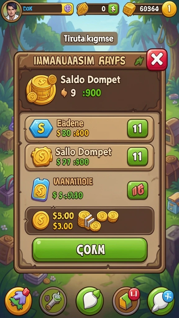 Visualisasi gameplay yang menegangkan dan seru untuk dimainkan.