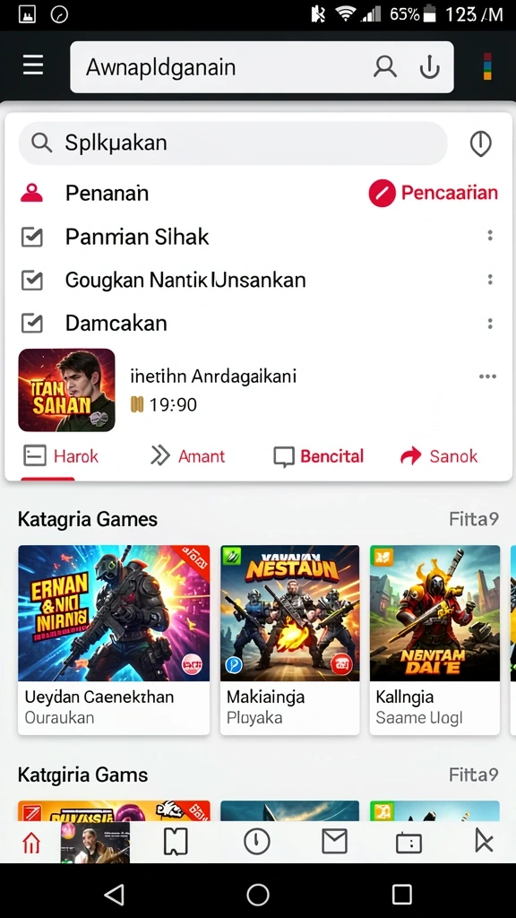 Tampilan antarmuka yang intuitif dan menarik.