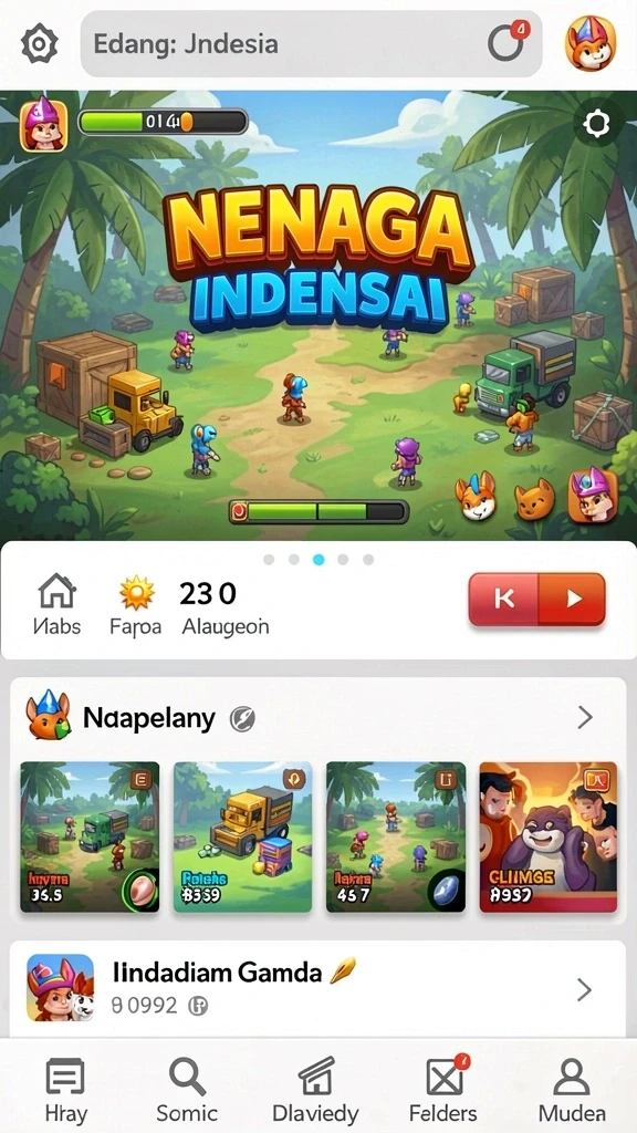 Gameplay seru dengan berbagai pilihan karakter.