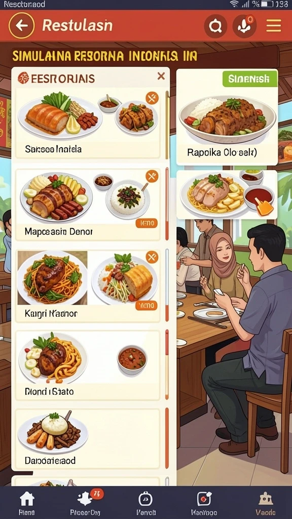Tampilan antarmuka yang intuitif dan user-friendly.