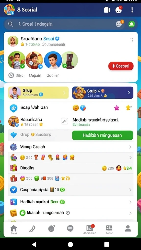 Berbagai karakter dengan kemampuan yang unik.