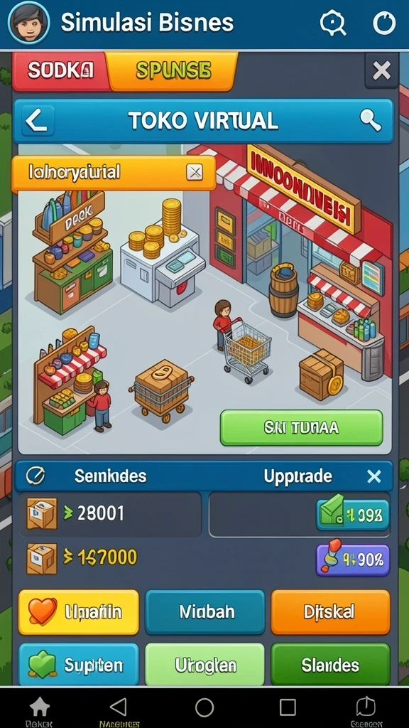 Pengguna dapat memilih karakter yang mereka sukai.