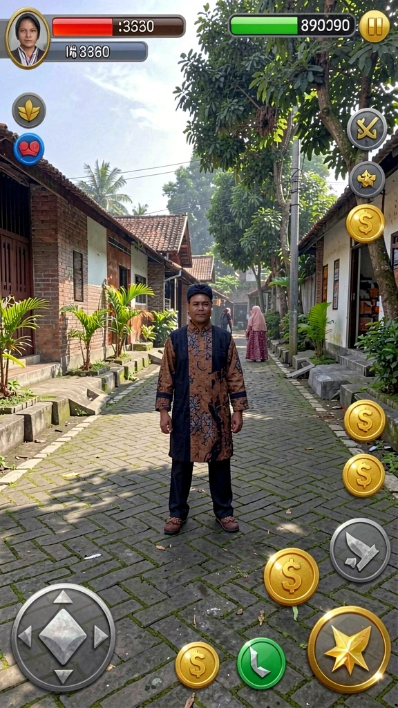 Tangkapan layar dari mode multiplayer yang menyenangkan.