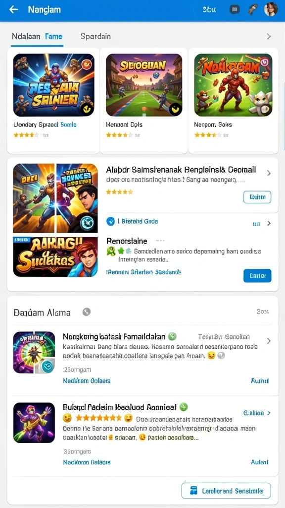 Mode permainan seru yang dapat dimainkan secara daring.