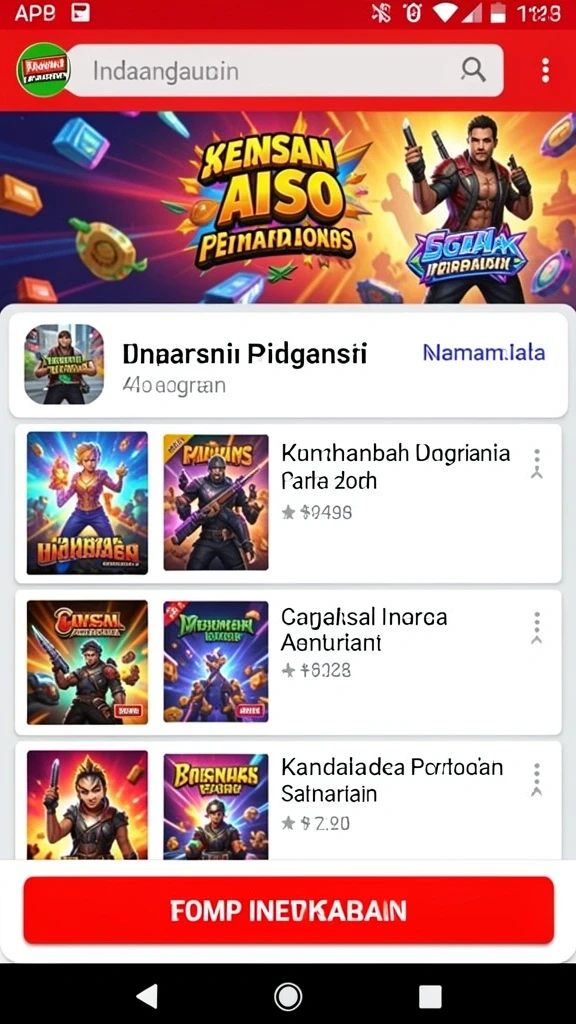 Tampilan grafis menarik di dunia game.