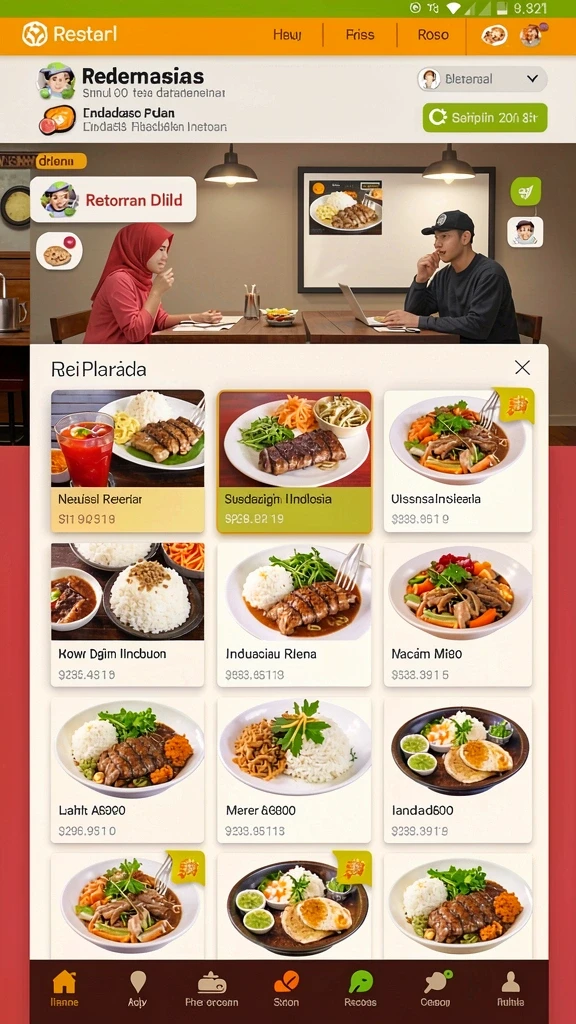 Tampilan awal yang menarik dan mudah dinavigasi.