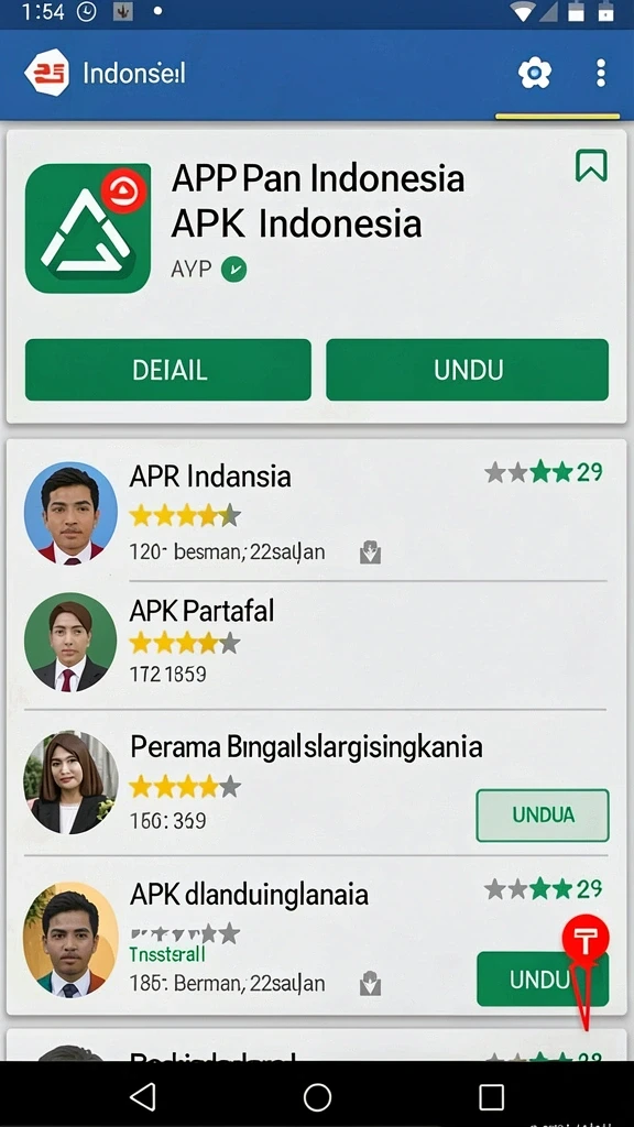 Screenshot tampilan utama aplikasi PARIS88 yang menarik.