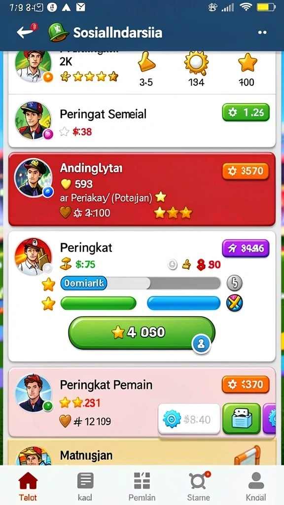 Pengguna dapat memilih berbagai permainan sesuai selera.