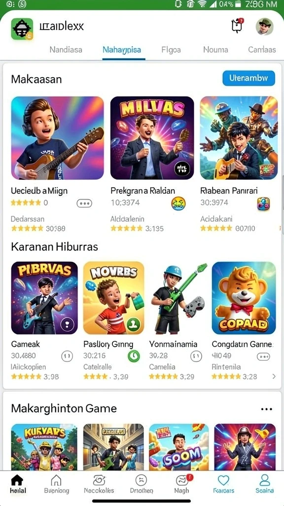 Karakter pahlawan dengan desain unik dan menarik.