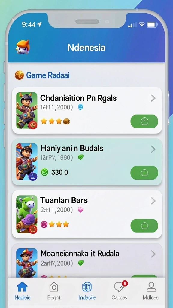 Tampilan permainan yang menarik dan intuitif.