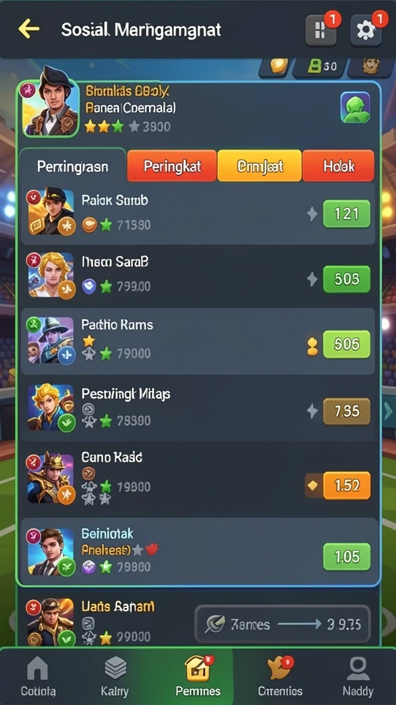 Grafis menawan dari arena hoki yang dinamis.