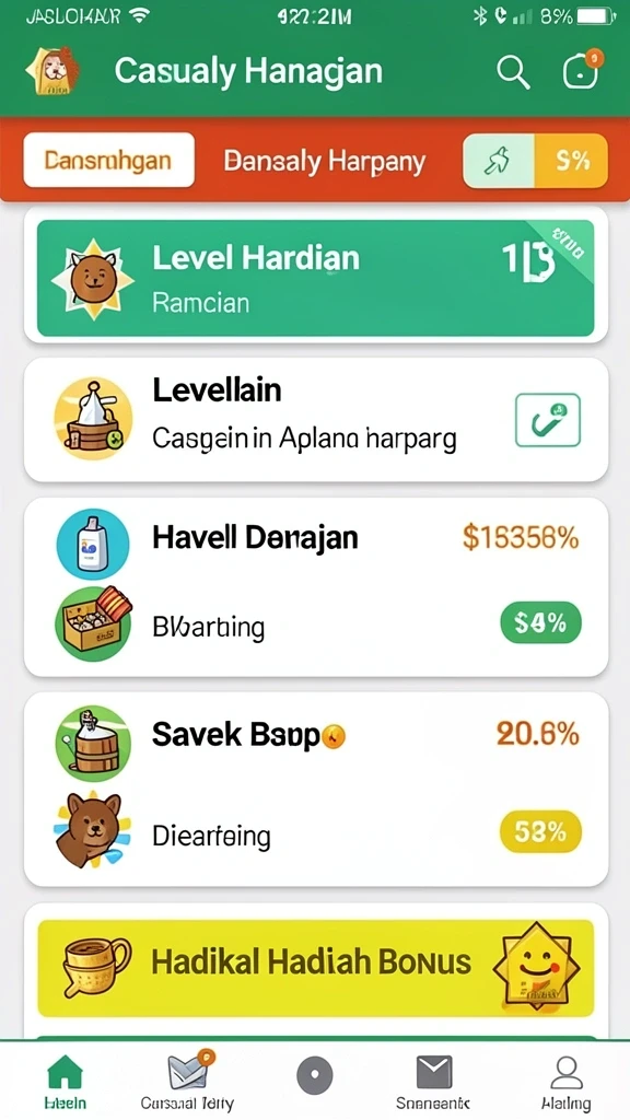 Beragam pilihan permainan yang menghibur dan seru.