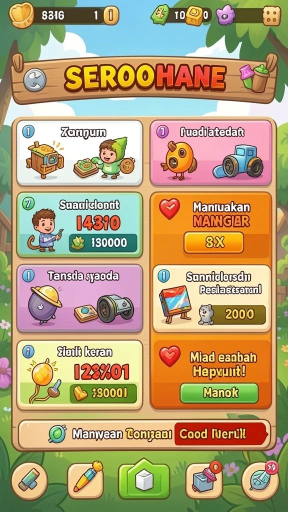 Tampilan grafis yang memukau dan interaktif.