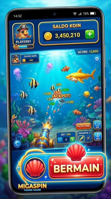 migaspin — layar beranda